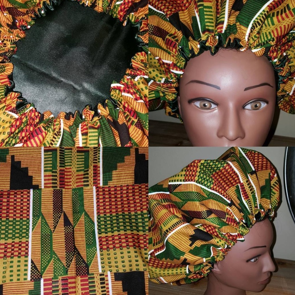 Adult Satin Lined Bonnet (Elastic Band)